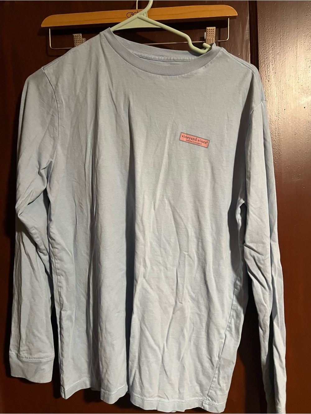 Vineyard Vines Light Blue Long-Sleeve Crew Tee